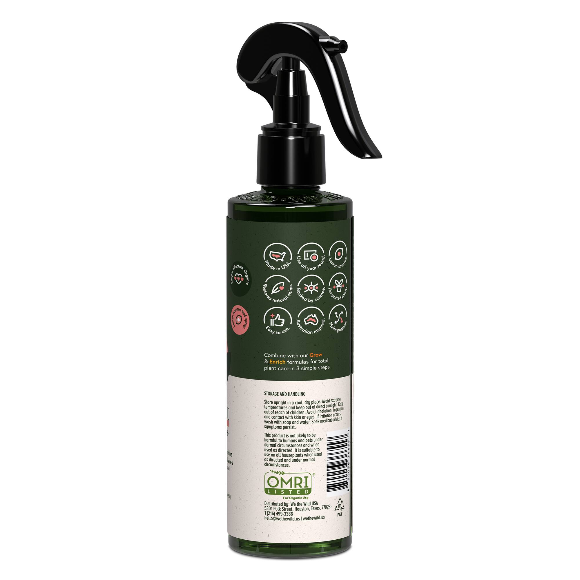 We The Wild™ 8.5oz. Protect Spray Organic Botanical Leaf Shine & Care for Houseplants